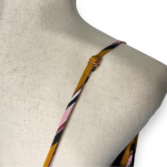 Xhilaration Striped Faux Wrap Mini Sleeveless Dress Smocked Back Womens Size XXL - Picture 7 of 11